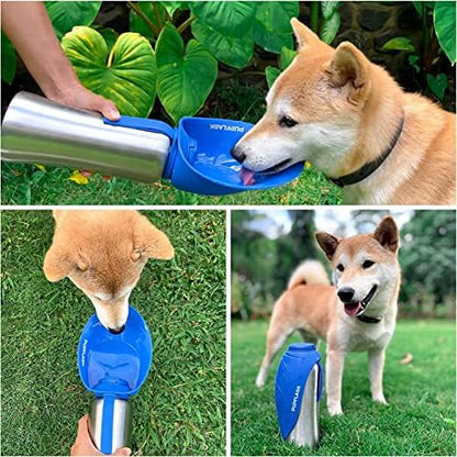 PupFlask Large Dog Water Bottle, Portable Stainless Steel Travel Bowl - Image 6