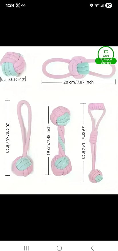 7PCS Dog Rope Toys Set for Aggressive Chewers – Heavy Duty Dog Tug Toys for Medium & Large Dogs, Puppy Teeth Cleaning & Interactive Play