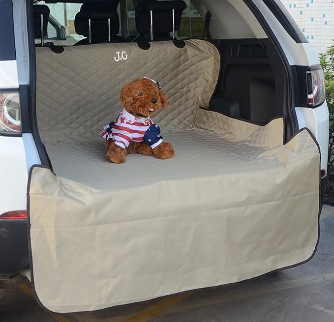 J&C Trunk Dog Cover Car Trunk Cover Heavy Duty Dog Trunk Cover Pet Cargo Liner SUV Trunk Cover for Dogs Waterproof Pet Cargo Liner for SUV Dog Trunk Cover for SUV Dog Car Seat Cover for Back Seat