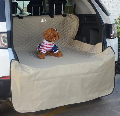 J&C Trunk Dog Cover Car Trunk Cover Heavy Duty Dog Trunk Cover Pet Cargo Liner SUV Trunk Cover for Dogs Waterproof Pet Cargo Liner for SUV Dog Trunk Cover for SUV Dog Car Seat Cover for Back Seat