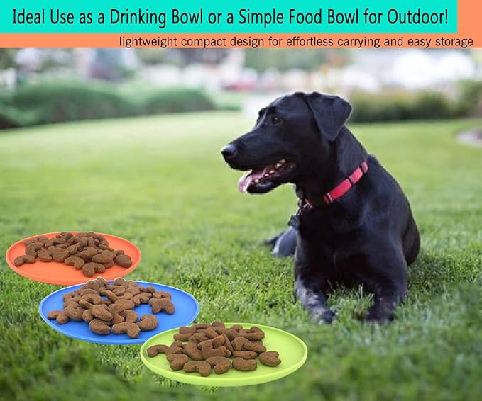 Dog Flying Disc, 3 Pack Dog Flyer Toys, Soft Rubber Interactive Lightweight Flying Disc Dog Toy for Small Large Dogs - Floats in Water & Safe on Teeth, 7 inch.