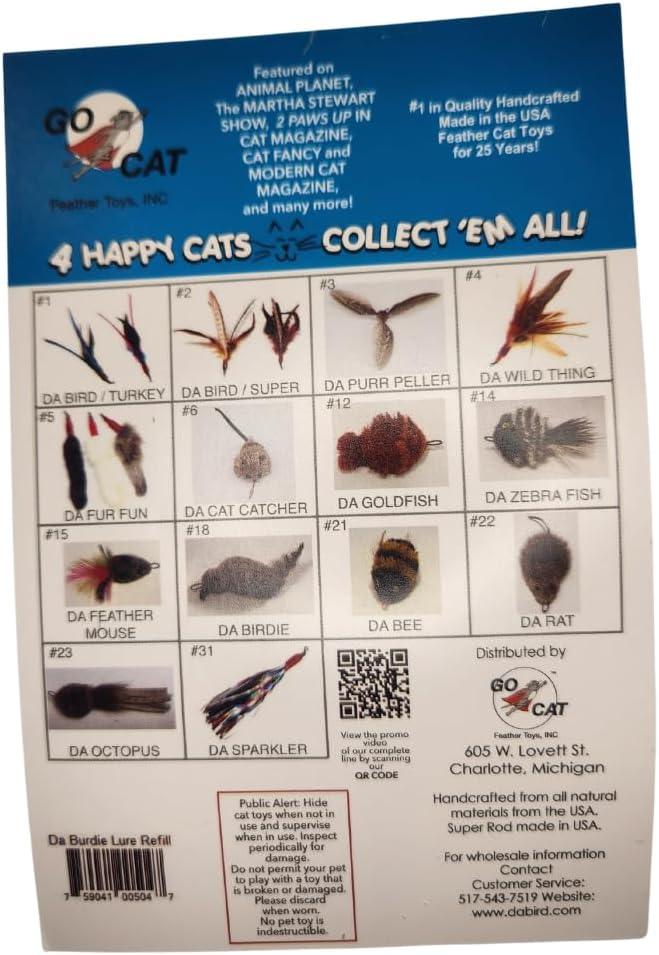 Go Cat Refill Lure Attachment for Teaser Wand - Da Birdie