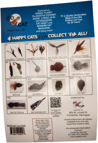 Go Cat Refill Lure Attachment for Teaser Wand - Da Birdie