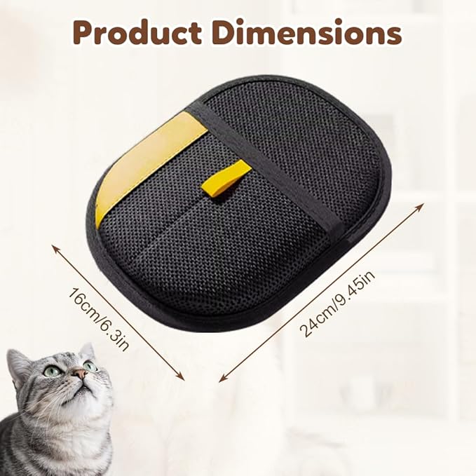 2025 Thickened Strong Pet Hair Removal Glove for Cats & Dogs, Electrostatic Gloves for Pet Grooming, Reusable Quick De-Shedding Gloves for Couch, Clothing, Carpet, Furniture, Car Seats (2pcs)