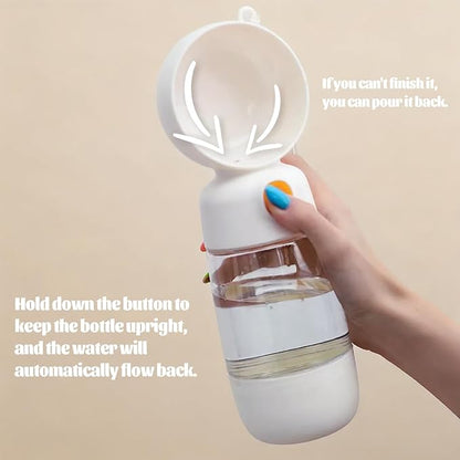 Dog Water Bottle with Food Storage Container & Water Dispenser Leak-Proof Portable Pet Puppy Essentials for Walking, Hiking, Travel
