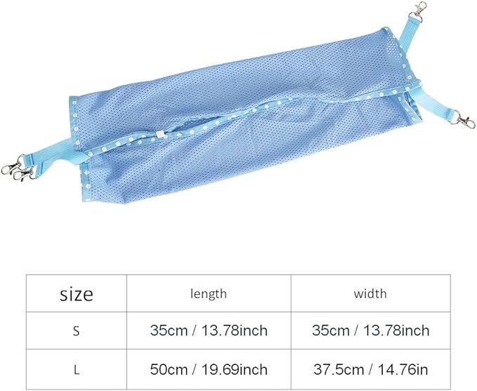 Cat Hammock, Portable Space Saving Pet Bed with Breathable Mesh for Summer, Warm Comfortable Hanging Bed for Cats and Dogs, 2 Sizes 3 Colors (L)
