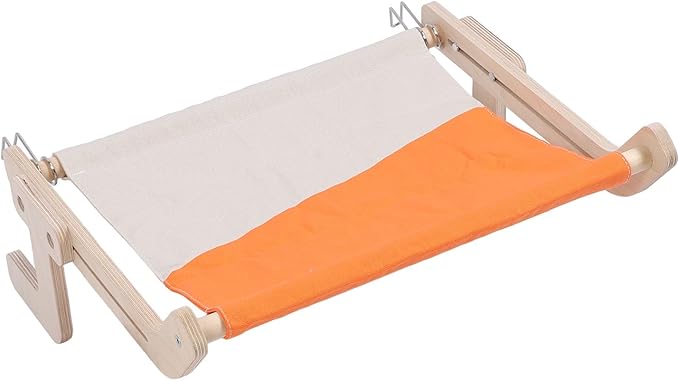 Pilipane Cat Window Perch Wood Window Hanging Pet Hammock Sturdy Frame Cat Sleeping Bed Seat Shelves for Windowsill Bedside
