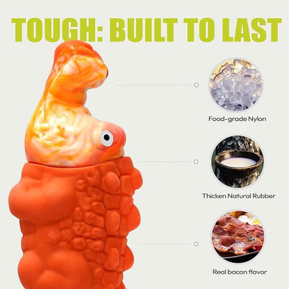 Tough Dog Chew Toys for Aggressive Chewers, Interactive Treat Dispensing Dog Toy, Durable Dog Toys for Medium & Large Dogs - Great for Boredom