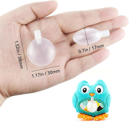 yuntop 50pcs Squeakers for Dog Toys, 30 mm Noise Maker Insert Replacement for Pet Supply Cat Toys