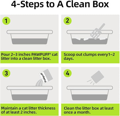 Tofu Cat Litter Strong Clumping Litter 99.9% Dust Free and Flushable Cat Litter, Natural Sustainable Ingredients Odor Control, Low Tracking