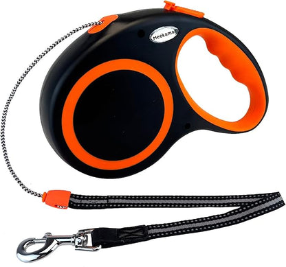 Retractable Dog Leash Automatic Telescopic Tractor Dog Tape, 30 FT Dog Walking Leash for Medium Large Dogs up to 77 lbs with Non-Slip Handle,Night Reflection,Heavy Duty No Tangle