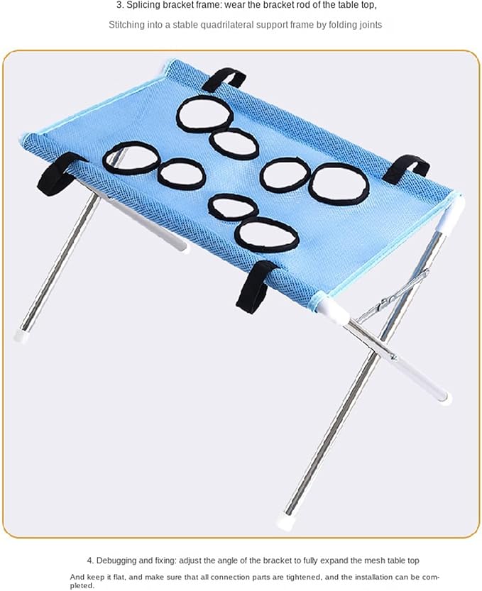 Iron Pet Grooming Hammock - 8-Hole Design Anti-Escaping Cats Sling | Polyester Cloth Kitten Grooming Hanger | for Cats Dogs Kitten Puppy Small Medium Large Breed Indoor Home Hair Cutting Ear Cleaning