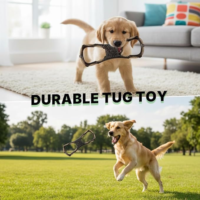 Interactive Tug of War Dog Toy - Dog Chew Toys to Keep Them Busy, Dog Pull Toys for Large, Medium & Small Dog