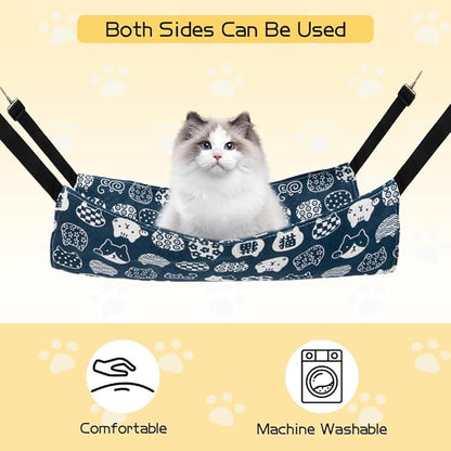 Cat Hammock & Swing - Indoor Kitten Bed & Accessories for Cat Crates & Pet Cage