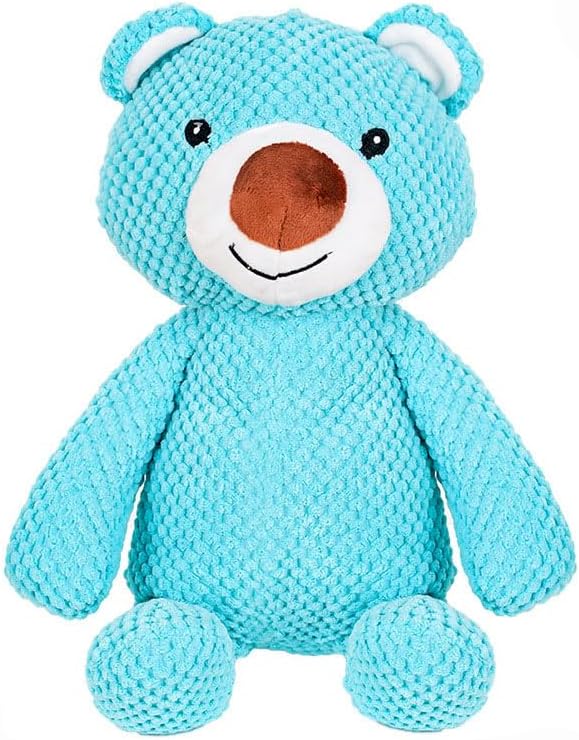 Blue Bear Squeaky Plush Toy for Dogs and Cats - Durable Chew-Resistant Interactive Toy for Large BRE