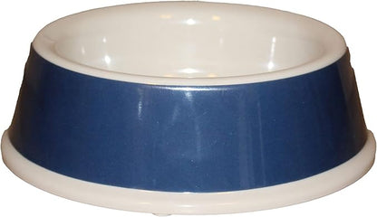 Ecoware Decorated Small Dog Non-Tip/Non-Skid Dish, Light Burlap/Blue Dog (ENT15B)