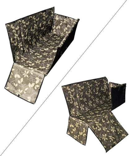 Dog Car Seat Cover - Heavy Duty Dog Hammock with Side Flaps - Waterproof/Scratch Proof/Nonslip Padded Pet Seat Cover - Universal fits All Cars
