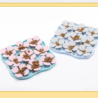 Cat Dog Slow Feeder Set Lucky Clover Lick Mat & Pineapple Puzzle Toy Food Grade Silicone Easy to Clean Anti-Slip Base Pet Accessories (Mat-1 2pcs)