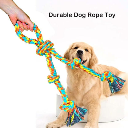 Extra Large Dog Tug of War Rope Toy for Aggressive Chewers Medium Large Breed Giant Chew Rope Puppy Teething Toys Indestructible Tug Rope Durable Knotted Rope Chewing Toys Heavy Duty XL Rope Toy