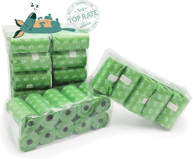Wholesale Biodegradable Dog Poop Bags 4800-Count (240 Rolls) with 2 Dispensers : Environment Friendly w/ d2w for Fast Degradation, Dog Waste Bags, Lavender Scented, Pet Waste Poopbags