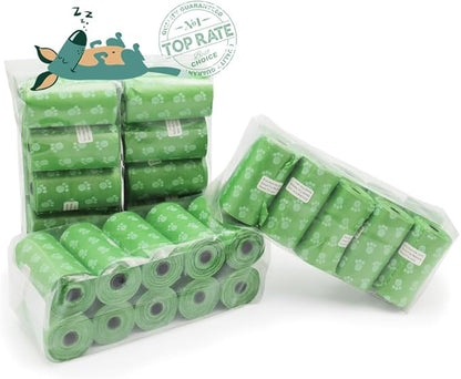 Wholesale Biodegradable Dog Poop Bags 4800-Count (240 Rolls) with 2 Dispensers : Environment Friendly w/ d2w for Fast Degradation, Dog Waste Bags, Lavender Scented, Pet Waste Poopbags