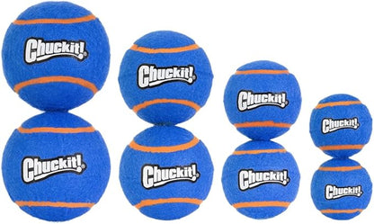 Chuckit! Squeaker Tennis Ball Dog Toy, Large (3 Inch Diameter) Pack of 2, for Breeds 60-100 lbs