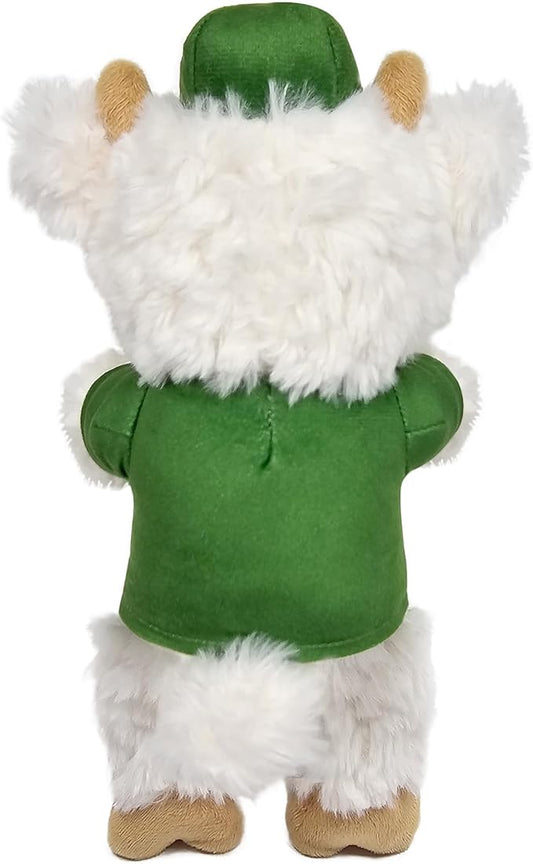JohnDeere Goat Plush Toy for Dogs and Cats with Squeaker, Wearing a John Deere Jersey! Safe, Fun & Sporty Goat Shaped Dog Chew Toy, Interactive Pet Toy, Plush Teddy Bear for Pets