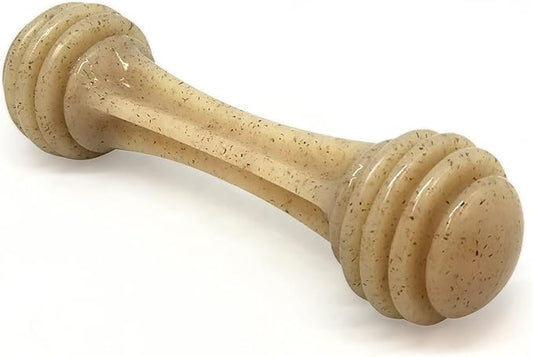 SodaPup Honey Bone – Durable Dog Chew Toy Made in USA from Non-Toxic, Pet Safe, Food Safe Nylon Material for Mental Stimulation, Clean Teeth, Fresh Breath, Problem Chewing, Calming Nerves, & More