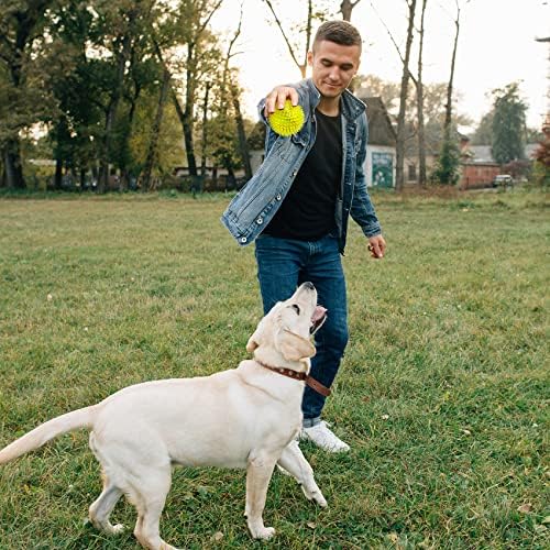 VITEVER 3.5” Squeaky Dog Toy Balls (6 Colors) Puppy Chew Toys for Teething, BPA Free Non-Toxic, Spikey Dog Balls for Medium, Large & Small Dogs, Durable Toys for Aggressive Chewers (Pack of 2) - Image 7