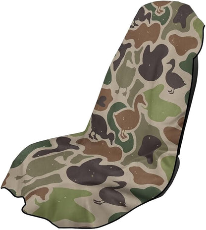 SEANATIVE Duck Camo Seat Cover Universal Car Sport Towel Seat Cushion Sweat-Absorbent Towel Cloth Suitable for All Seasons Beach Seat Cover Washable