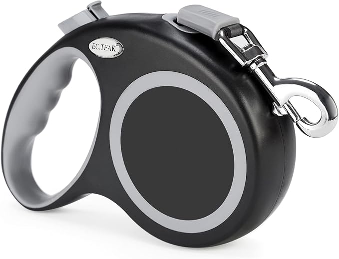 Retractable Dog Leash 26 FT, Heavy Duty Dog Leash for Dogs up to 110lbs, Strong Nylon Tape No Tangle, One-Handed Brake, Pause, Lock, Perfect for Medium Large Dogs