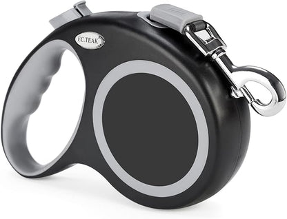 Retractable Dog Leash 26 FT, Heavy Duty Dog Leash for Dogs up to 110lbs, Strong Nylon Tape No Tangle, One-Handed Brake, Pause, Lock, Perfect for Medium Large Dogs