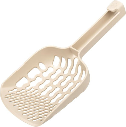 Lady N Cat Litter Scoop for Clumping Litter, Dual-Size 8-Shaped Holes for Fast Sifting, Works with Tofu, Clay, Corn & Wood, Durable ABS Plastic