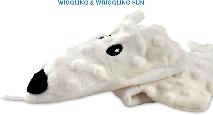 Bow Wow Pet Squeaky Polar Bear Dog Toy - Tug, Fetch & Teasing Toy - 24 Inches