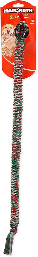 Mammoth Pet Products 26-Inch Snakebiter Rope Tug, Small, Assorted,MultiColored,53060F