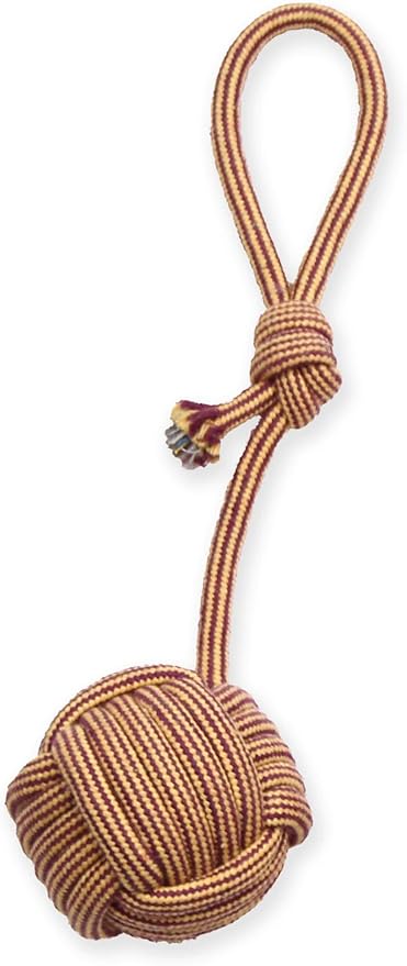 Mammoth Pet Products 43725195: Extra Flossy Chew Monkey Fist Tug w/Loop Handle Dog Toy, 12In