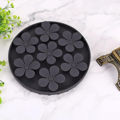 Slow Feeder,Cat Help Slow Down Eating Speed Cut Flower Silicone Rubber Cute Slow Feeder for Puppy/Cat/Dog