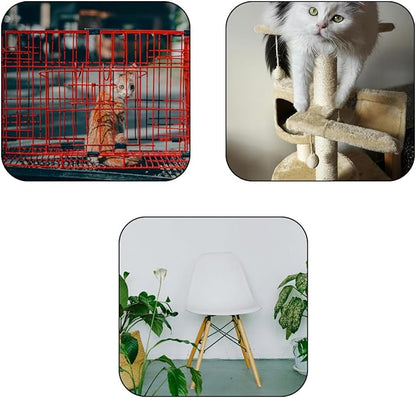 Cat Hammock for Cage Hanging ，Summer Breathable Coolness Oxford Cat Hammock Bed，with Straps and Metal Hooks Bed for Cats Small Dogs Rabbits