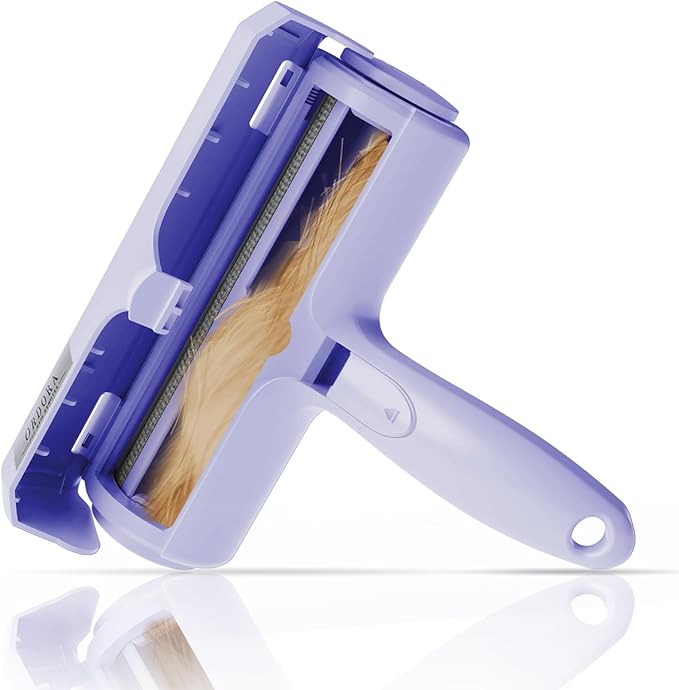 ORDORA Pet Hair Removal Tool: Reusable Lint Roller for Pet Hair - Portable Pet Hair Remover - Dog and Cat Hair Remover for Couch, Bedding, Car, Rugs & Furniture, for Multi-Pet Homes (Purple)