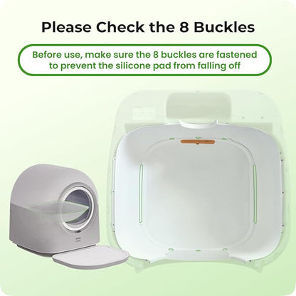 HHOLOVE Self Cleaning Litter Box Automatic with Safety Sensors, Odor Control, Real-Time Health & Weight Monitor, Ultra-Quiet, 60L Large Capacity for Multiple Cats, 2026 Version