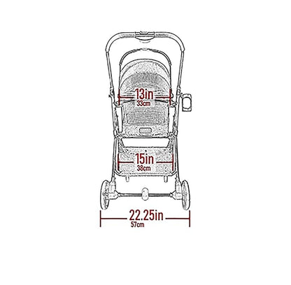 Pet Gear, A Vermont Family Owned Company Since 1936, 3-in-1 Travel System, View 360 Stroller Converts to Carrier and Booster Seat with Easy Click N Go Technology, for Small Dogs & Cats, 4 Colors
