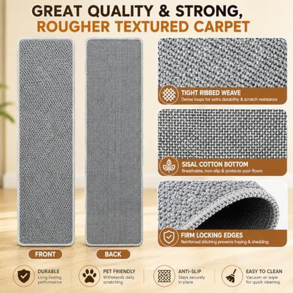 FHTONGE 71x15.8" Thickened Cat Wall Climbing Carpet with 16 Fixed Nails - Image 3