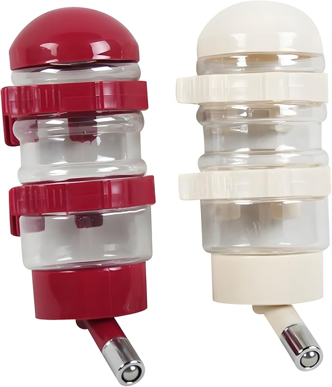 NACOCO Pet Drinking Fountains Dog Water Dispenser Dog Kettle Cat Bottle with Automatically Feeding Water (Red)