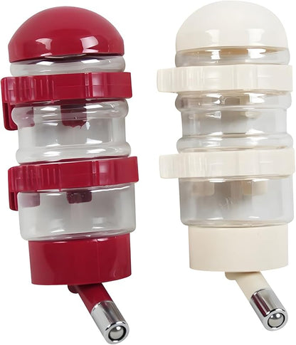 NACOCO Pet Drinking Fountains Dog Water Dispenser Dog Kettle Cat Bottle with Automatically Feeding Water (Red)