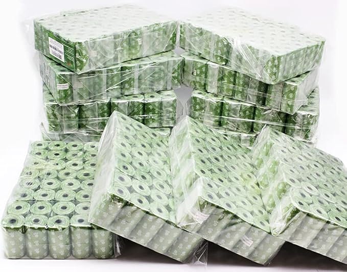 Wholesale Biodegradable Dog Poop Bags 28800-Count (1440 Rolls) with 2 Dispensers : Environment Friendly w/ d2w for Fast Degradation, Dog Waste Bags, Lavender Scented, Pet Waste Poopbags