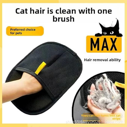 Pet Hair Removal Gloves for Cats & Dogs, Cat Hair Cleaner, Electrostatic Reusable Cat Hair Remover, Stroking Cats, Artifact Hair Remove Brush, Magic Fur Removal for Laundry, Couch, Carpet, Car