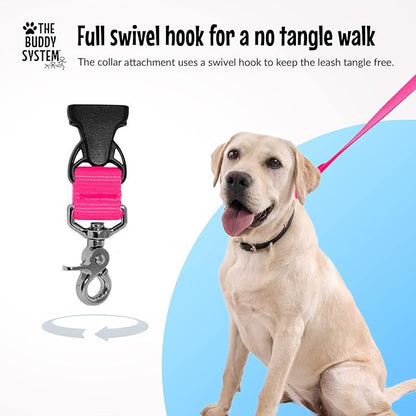 The Buddy System Accessories for Our Dog Leashes Made in USA (Extra Buddy, Small Dog Pink)