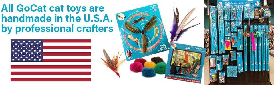 GoCat Da Bird Cat Toy Refill Accessories, Handmade in the USA, Sparkler - Image 6