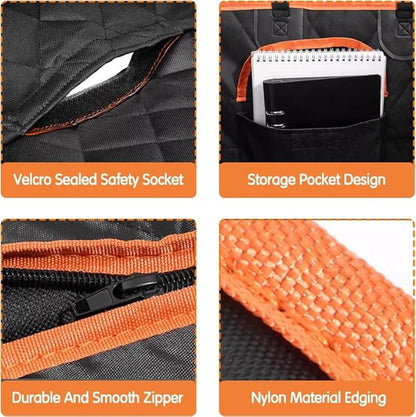 Dog Car Seat Cover for Back Seat, 100% Waterproof Pet Seat Cover with Mesh Visual Window, Scratchproof Nonslip Dog Hammock for Car, Bench & Cargo Liner Style, Universal Size Fits Cars, SUVs, Trucks
