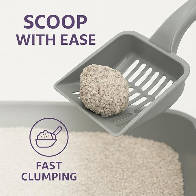Lavender Scented Cat Litter – 17.2 lb / 9L, Fast Clumping, Natural Odor Absorption, Lightweight Formula, Made with Turkish White Bentonite